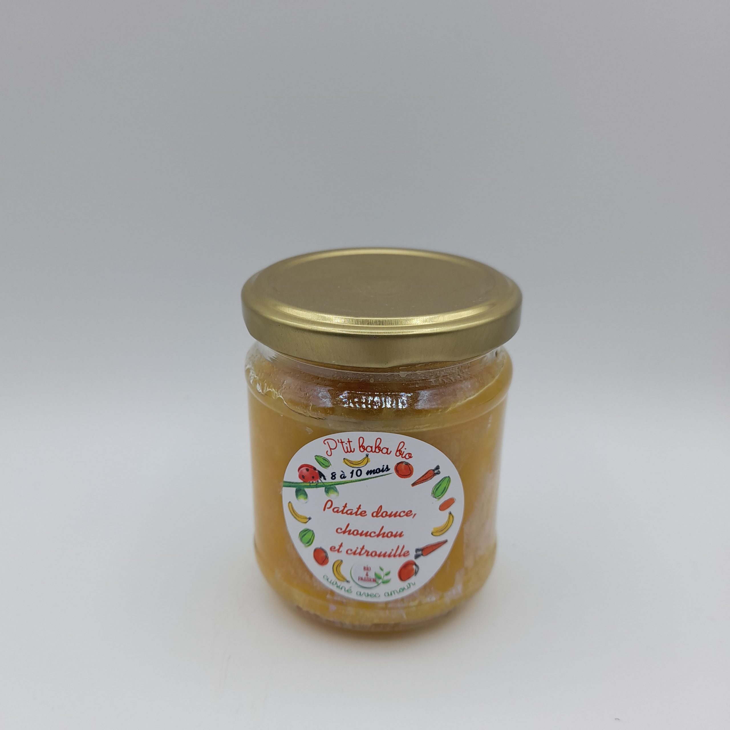 Puree De Patate Douce Chouchou Citrouille Bio Bebe Confirme 8 10 Mois 390g Bio Et Passion